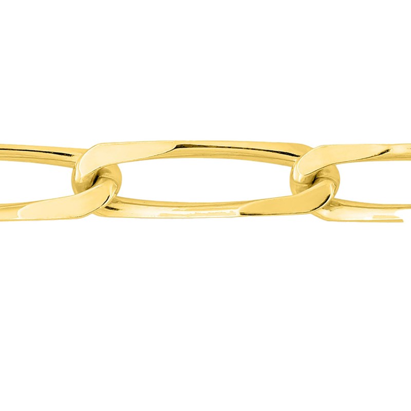 Bracelet Mixte 18 cm - Cheval - Or 18 Carats - Largeur 5 mm