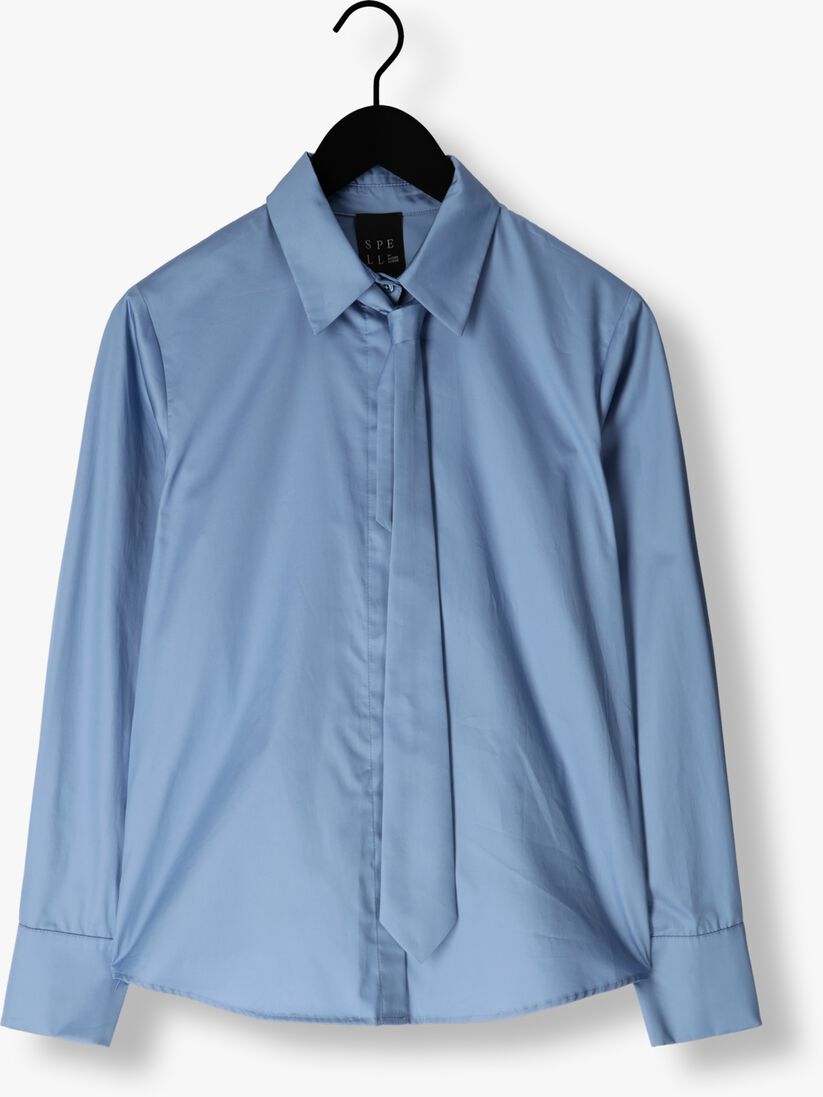 lichtblauwe access blouses d44-7003-420