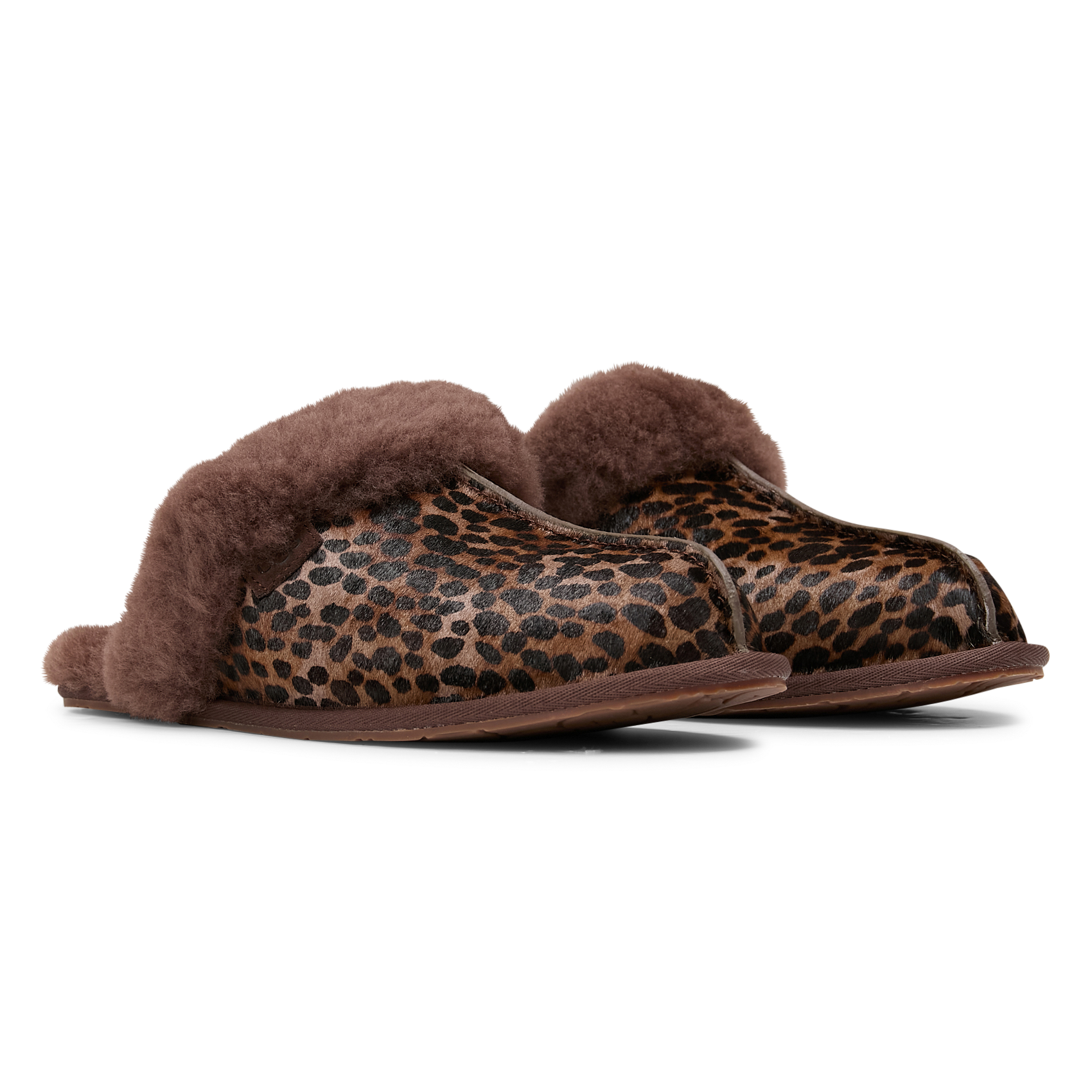 SCUFFETTE CASPIAN - Chaussons à motifs animal| Marron