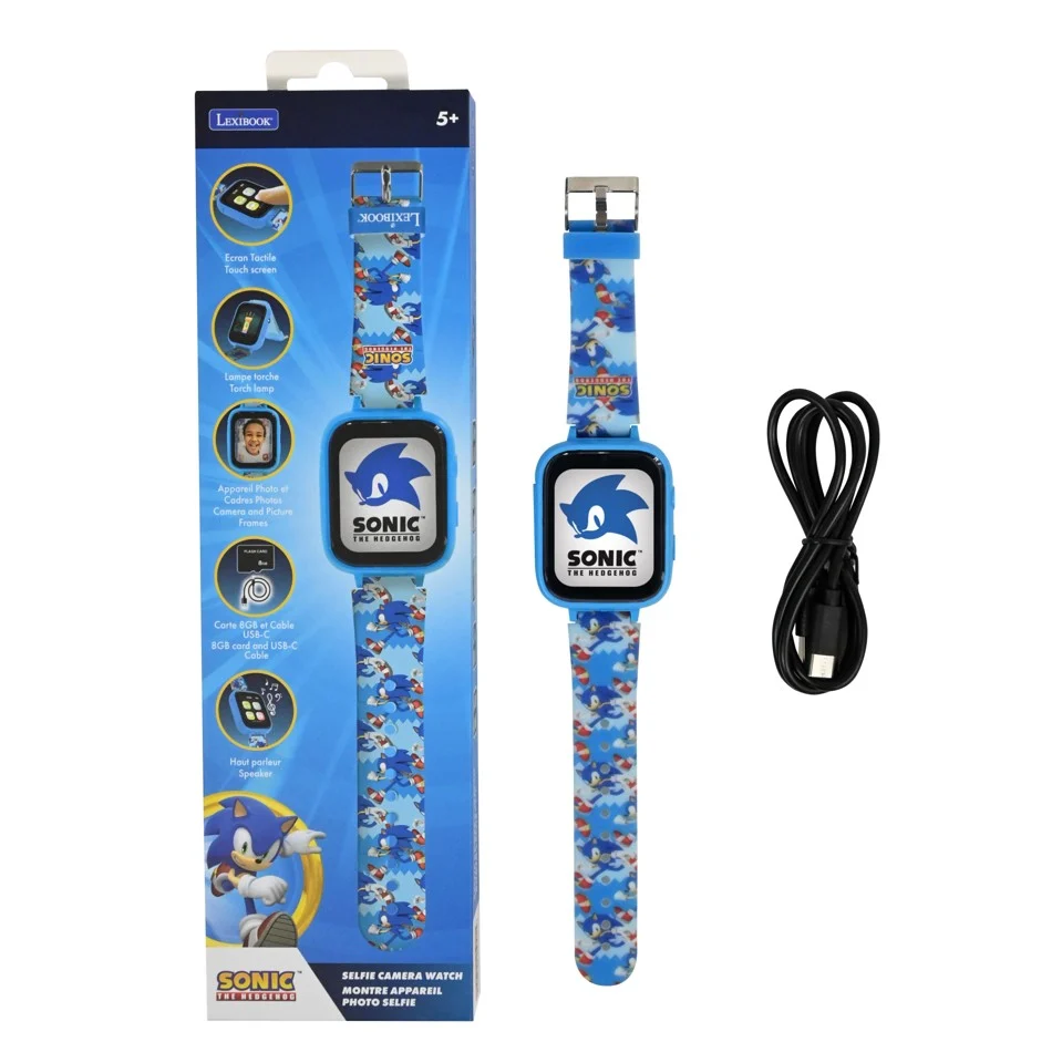 Lexibook - Sonic Kids Smartwatch med 8GB hukommelseskort medfølger