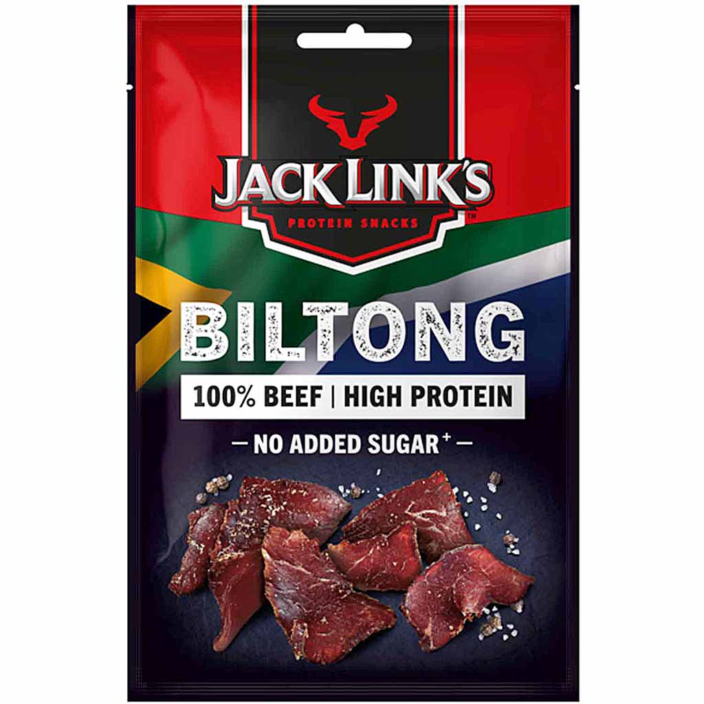 Jack Links Biltong 60g 100% Beef, High Protein, no added sugar MHD:16.2.25