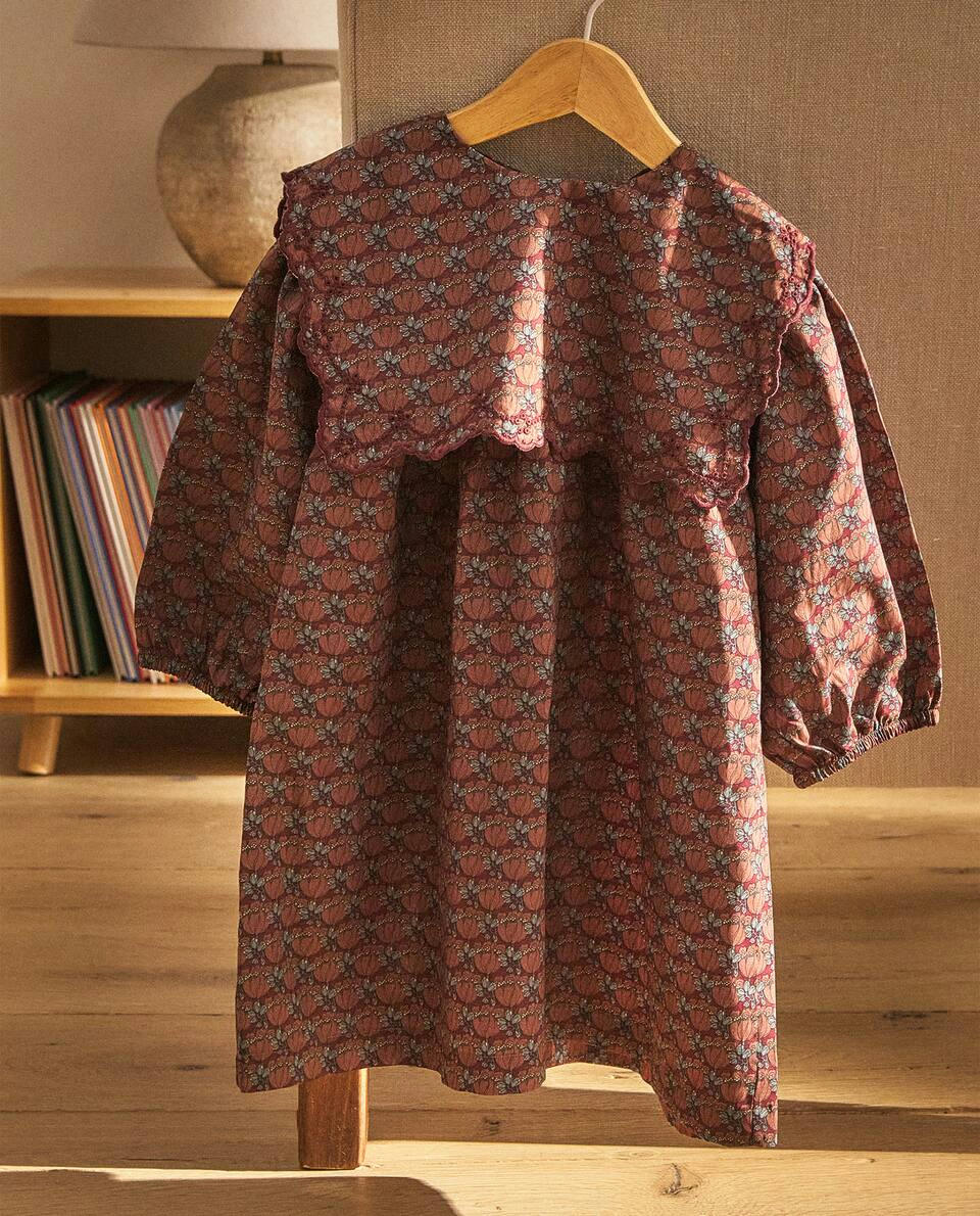 VESTIDO INFANTIL FEITO COM TECIDO LIBERTY