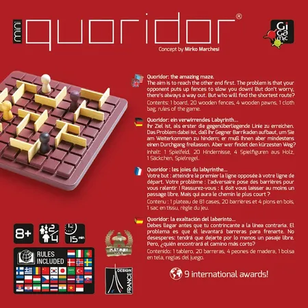 Asmodee Gigamic Quoridor mini