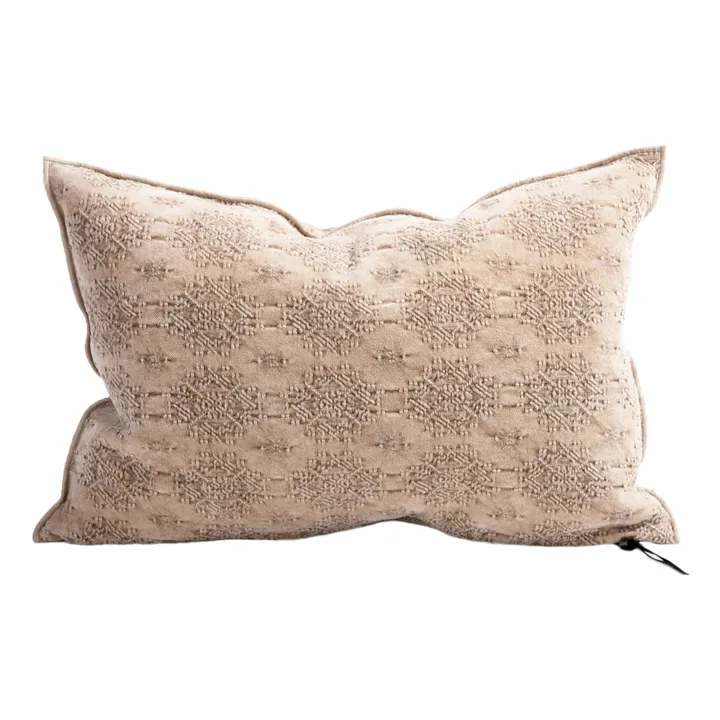 Maison de Vacances Coussin Vice Versa Jacquard Kilim | Nude