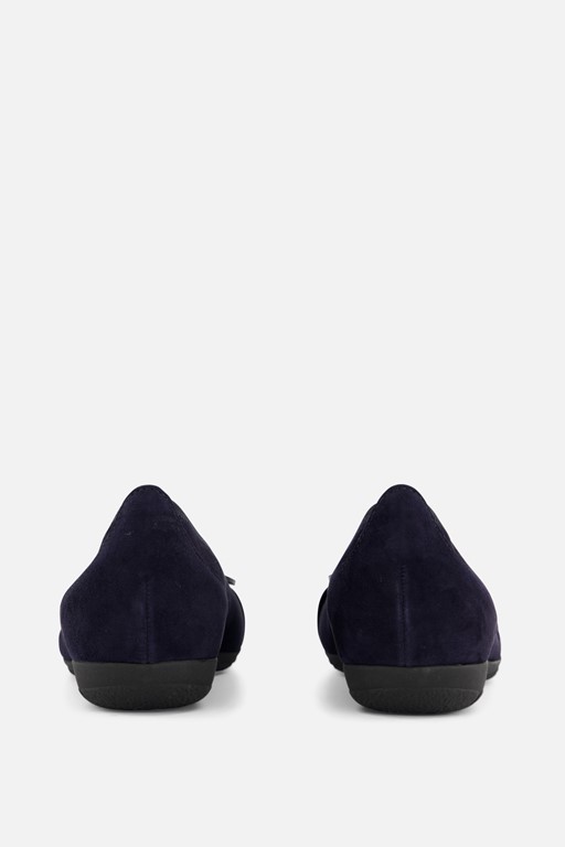 Gabor Instappers blauw Suede