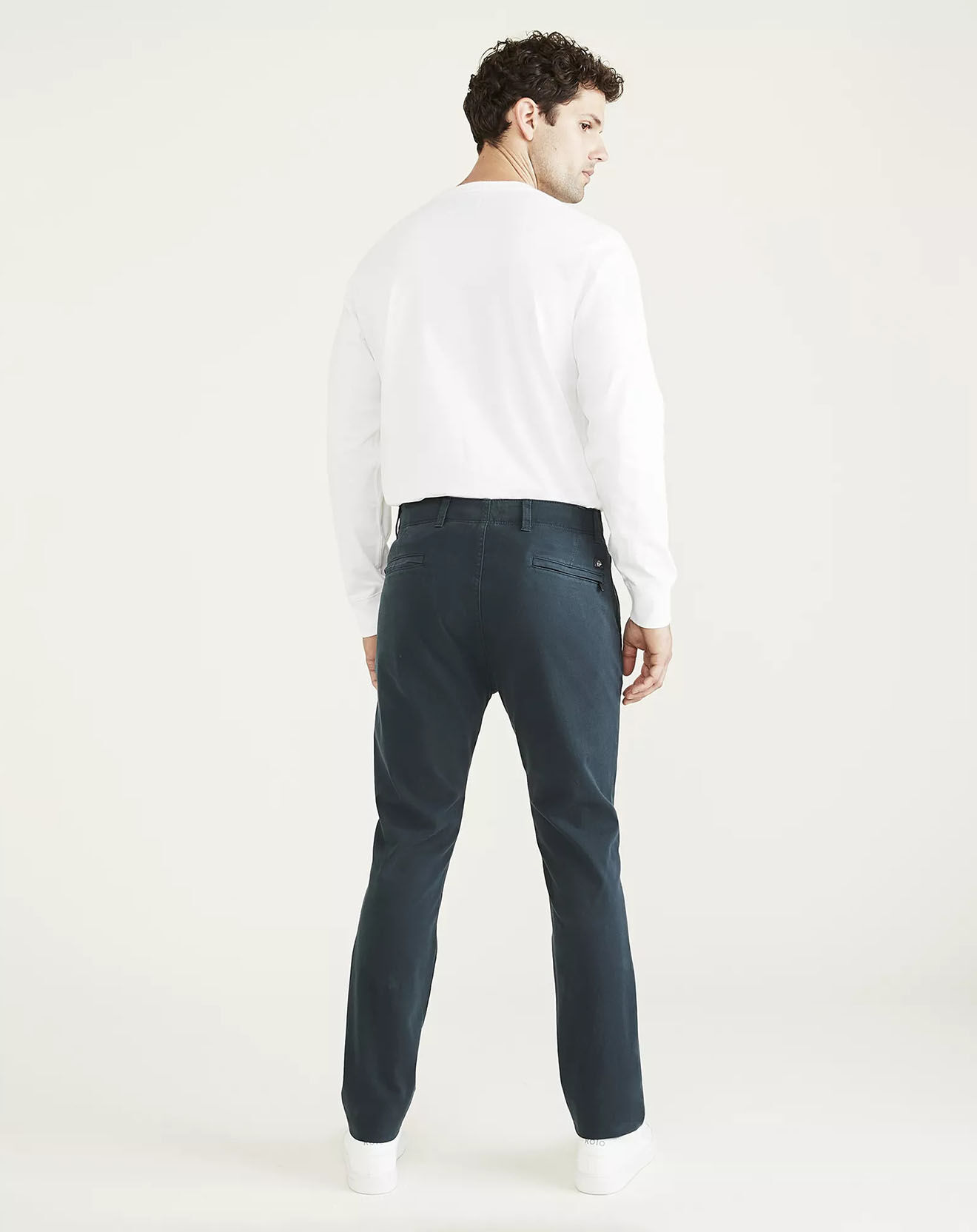 Dockers Pantalon Smart 360 Flex Alpha Skinn bleu/gris