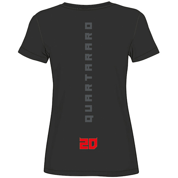 Fabio Quartararo - T-shirt femme Cyber 20 Noir / Rouge