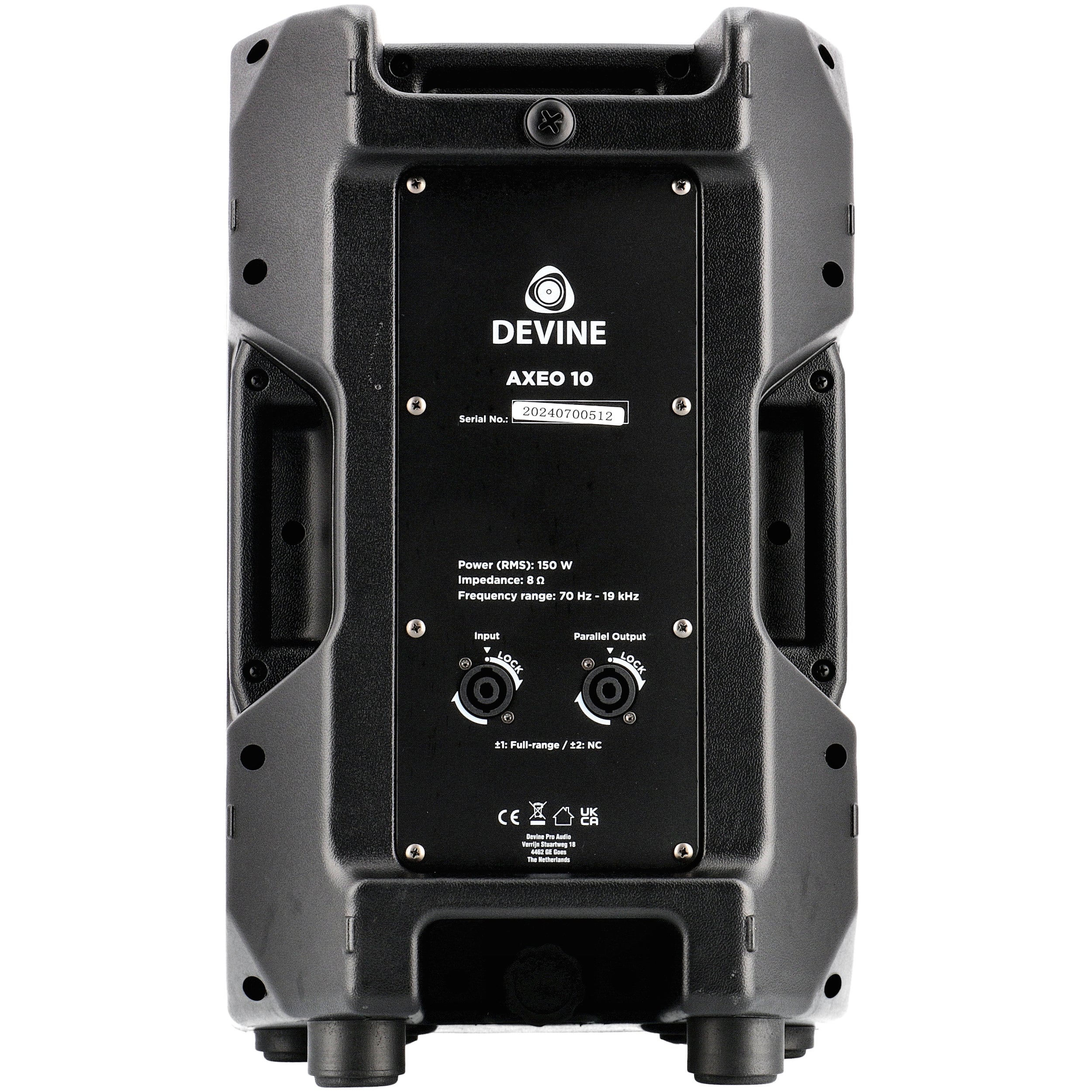 Devine Axeo 10 passieve 10 inch fullrange speaker 150W