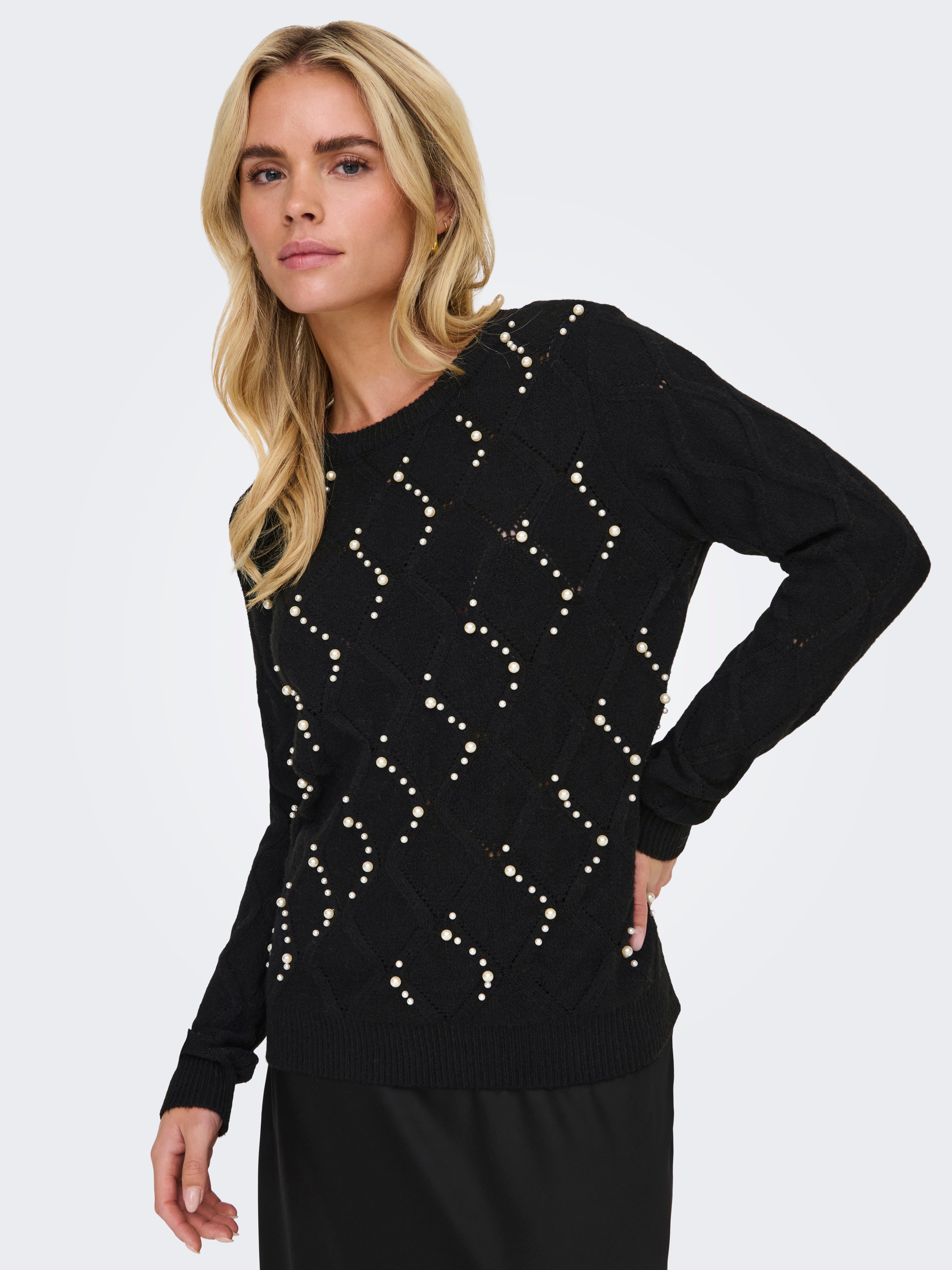 ONLLIANA Strickpullover Black