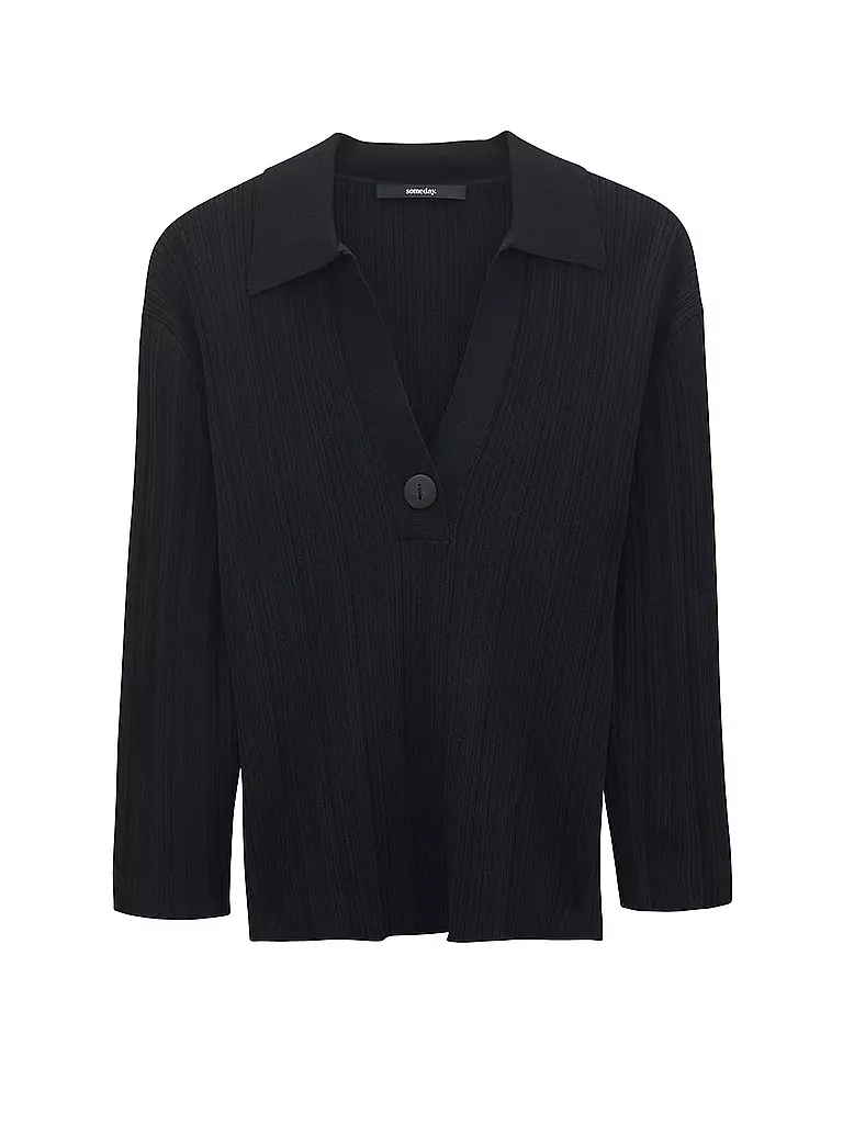 SOMEDAY Poloshirt TOMOYA schwarz