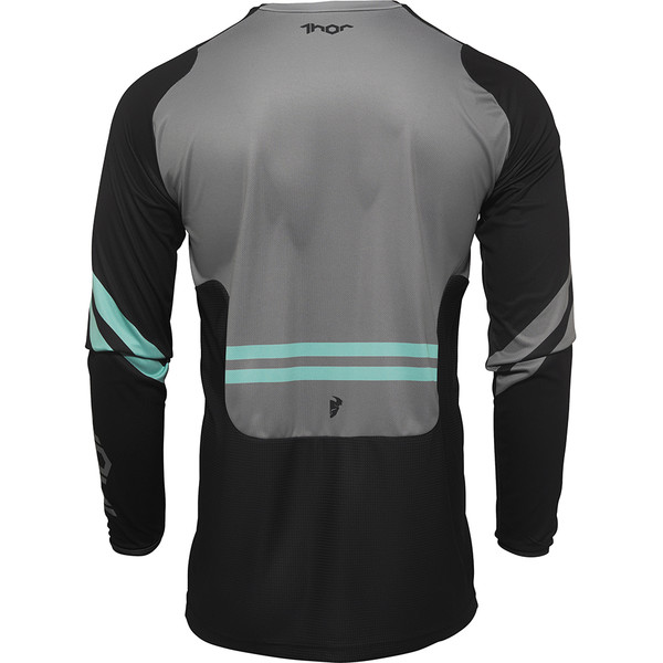 Thor Motocross - Maillot Pulse Cube Noir / Gris Clair / Mint