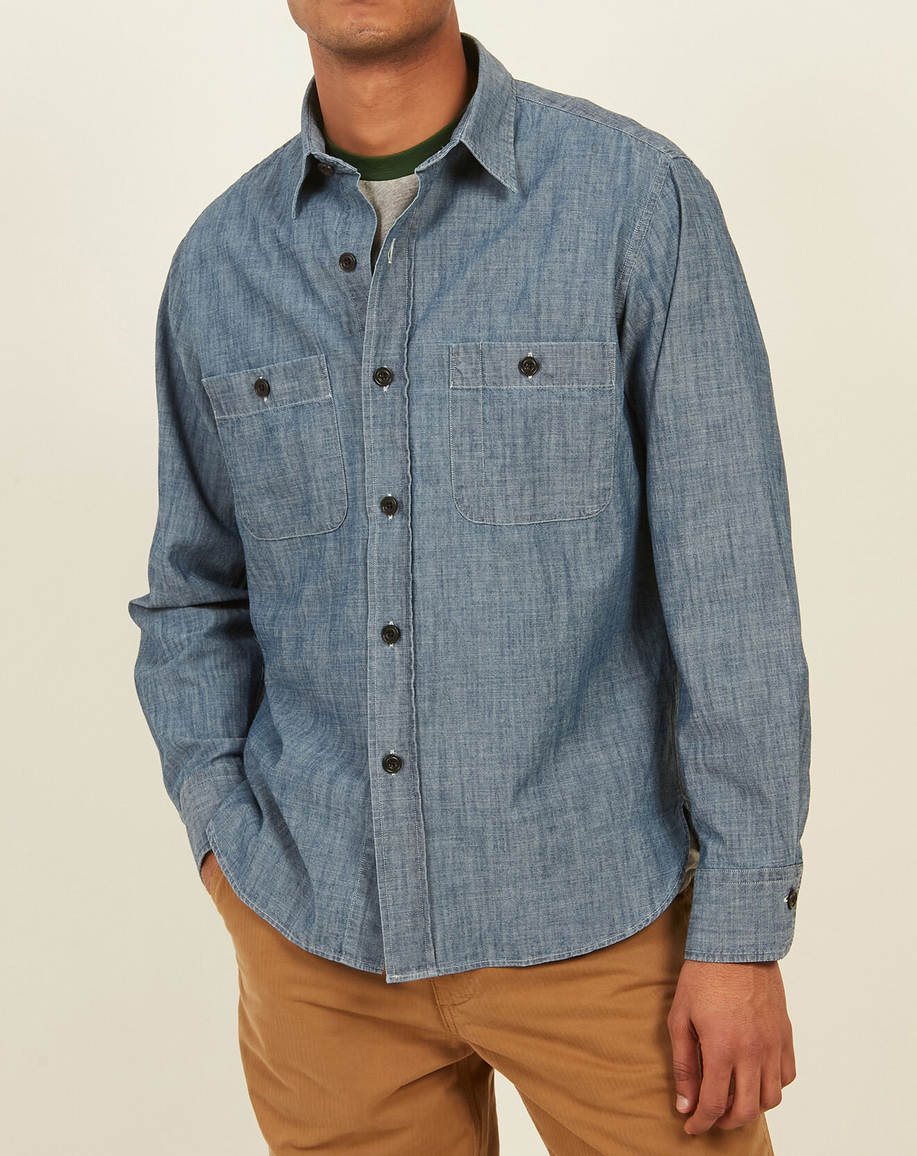 Hartford Surchemise slim Percey bleue