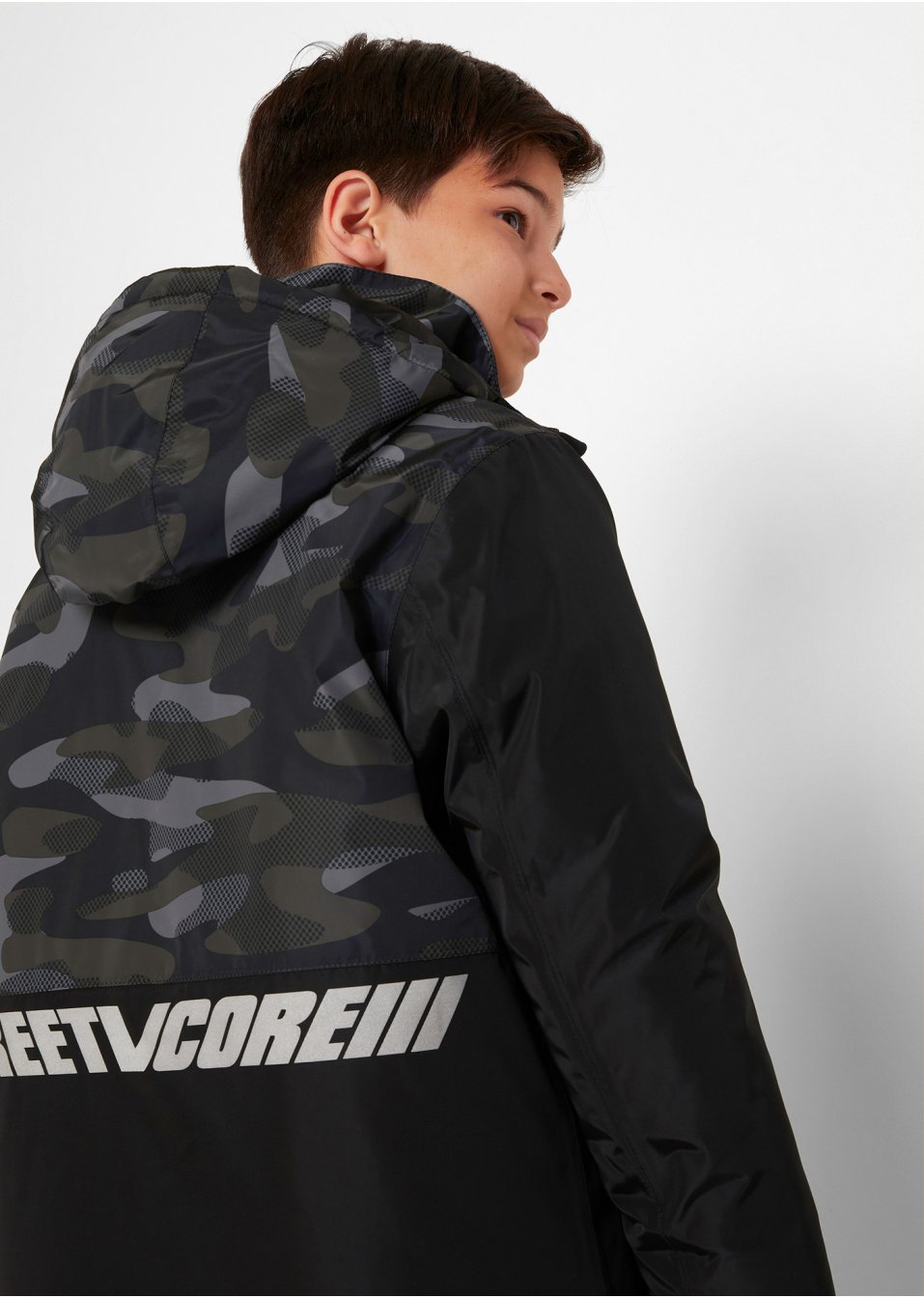 Doudoune garçon avec capuche, imperméable et respirant
