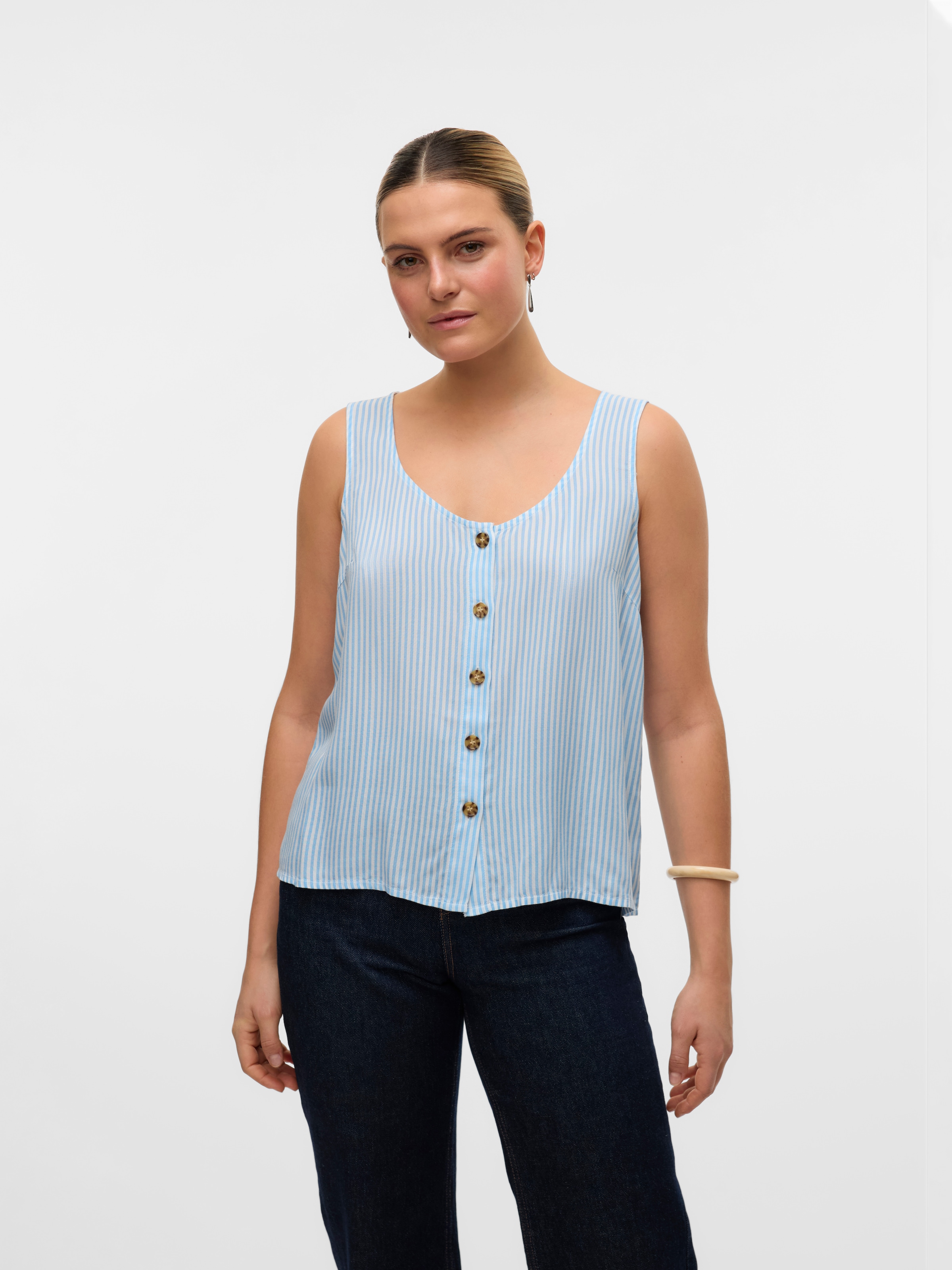 Vero Moda Blusentop »VMBUMPY SL SHIRT WVN GA NOOS«
