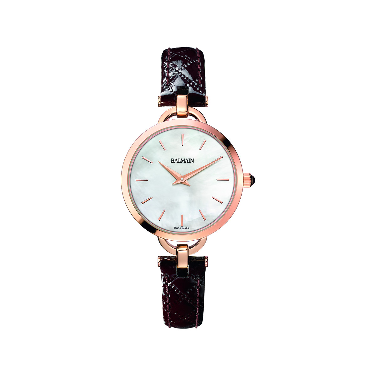 Montre Balmain femme acier rose cuir