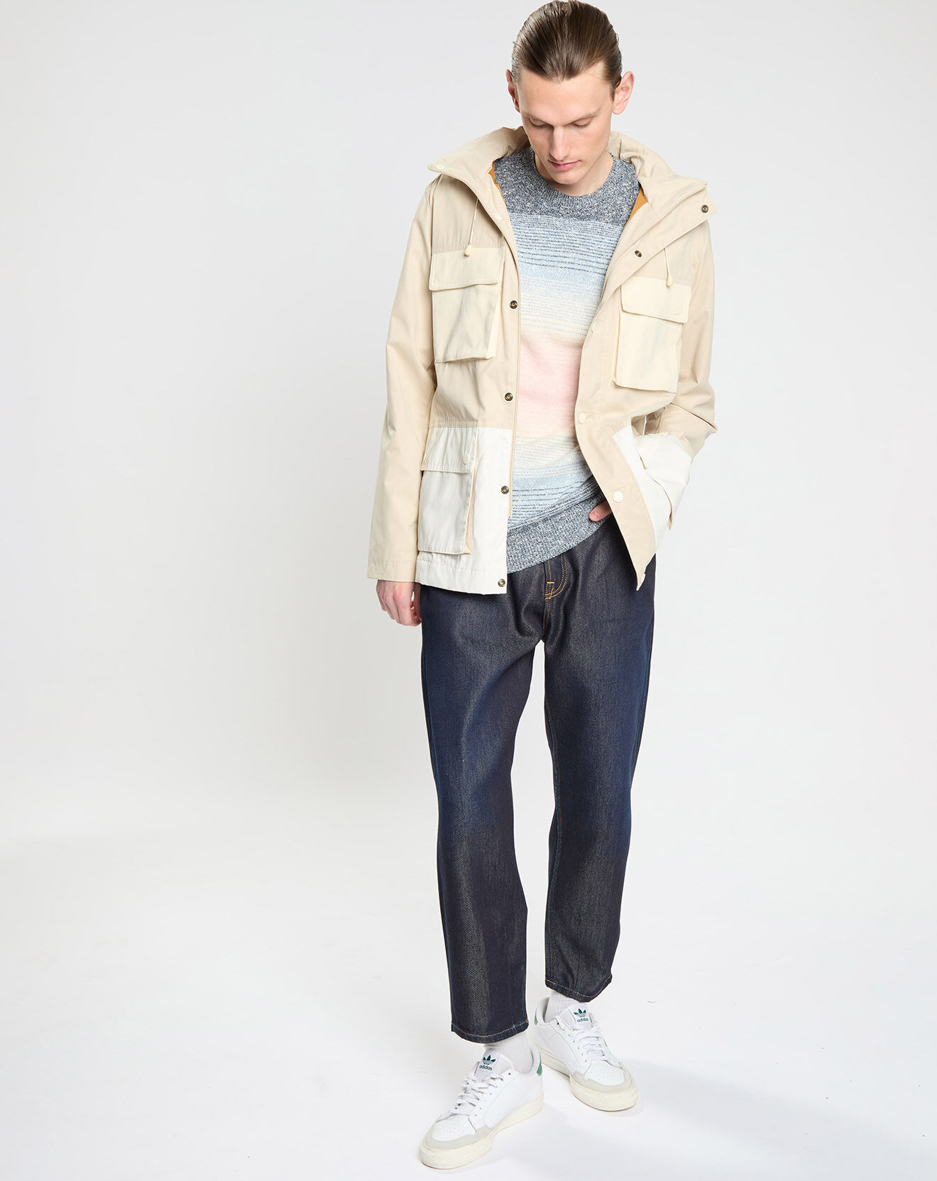 Scotch & Soda Jean tapered bleu brut