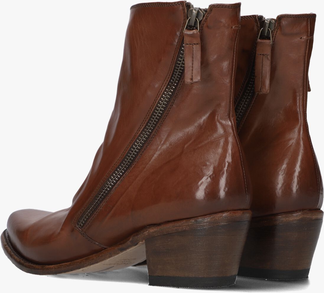 CORDWAINER cognac cordwainer enkellaarsjes 41028