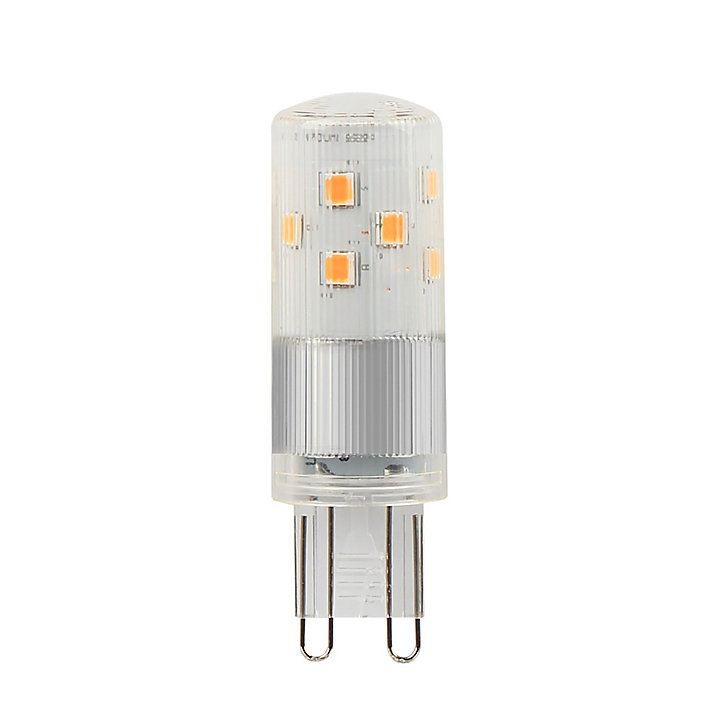 Lot 2 ampoules LED Capsule G9 470lm 3.8W = 40W Ø1.8cm Diall blanc chaud