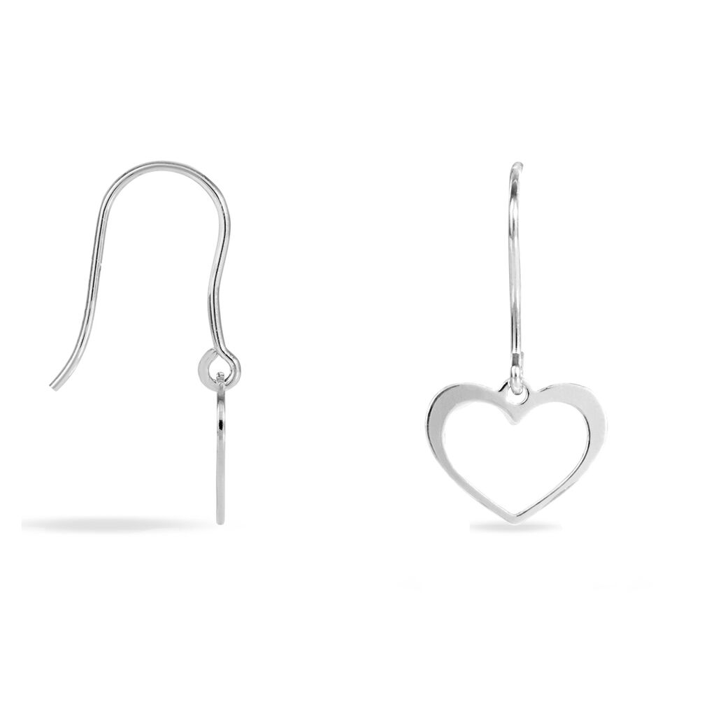 Boucles D'oreilles Pendantes Cosima Argent Blanc