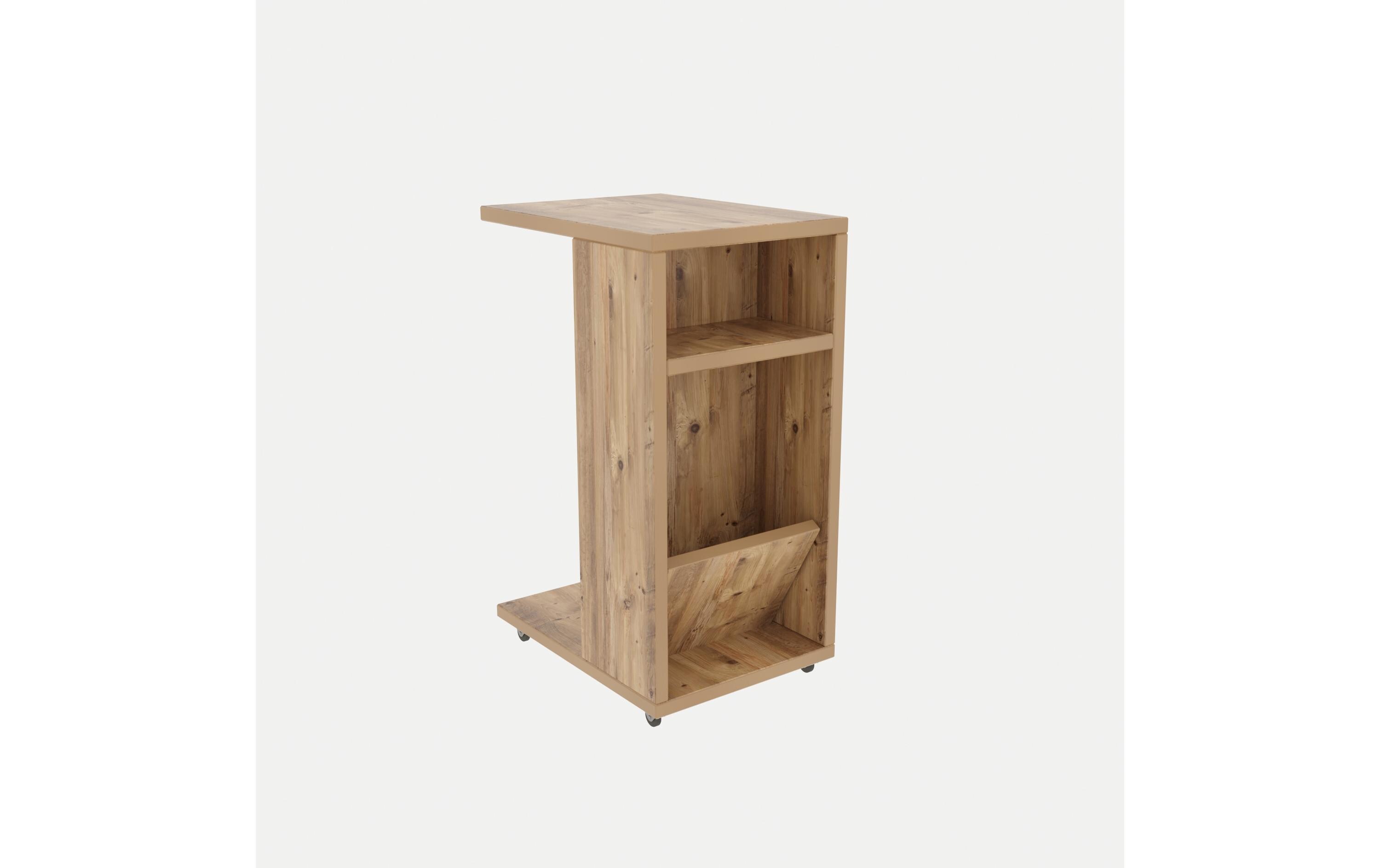 Beistelltisch Filinta 30 x 63 x 40 cm, NatureRegalwagen