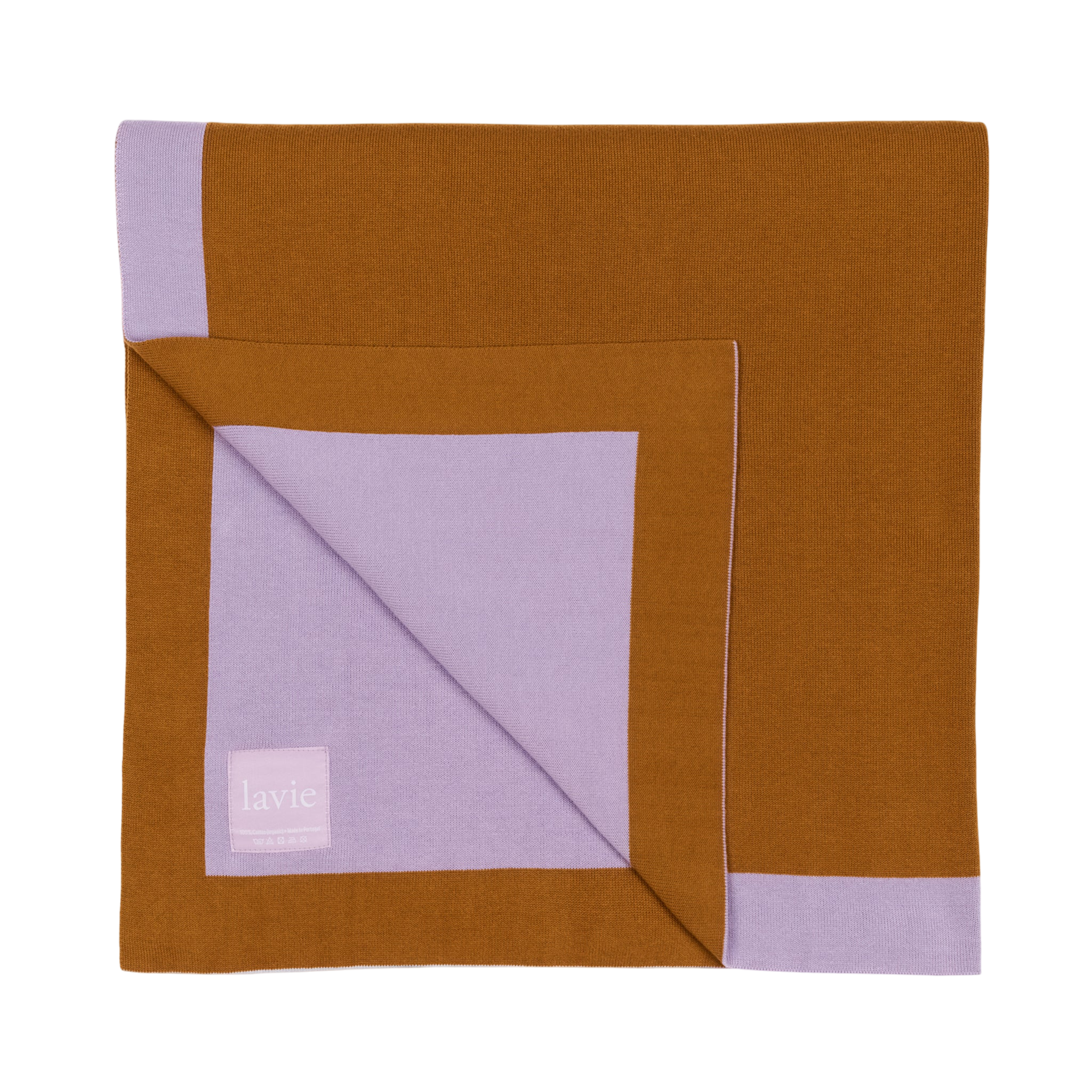 Wohndecke Lolla Lavendel/Sweet Potato, Plaid 125x170 cm