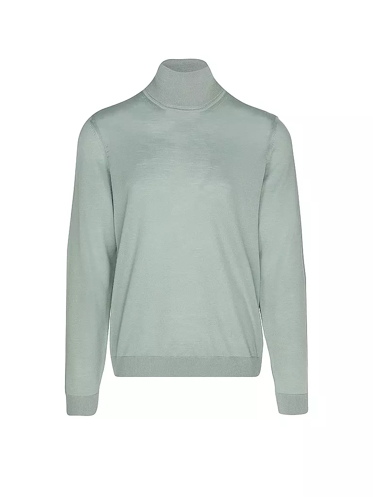 BOSS Rollkragenpullover Slim Fit MUSSO hellgrün