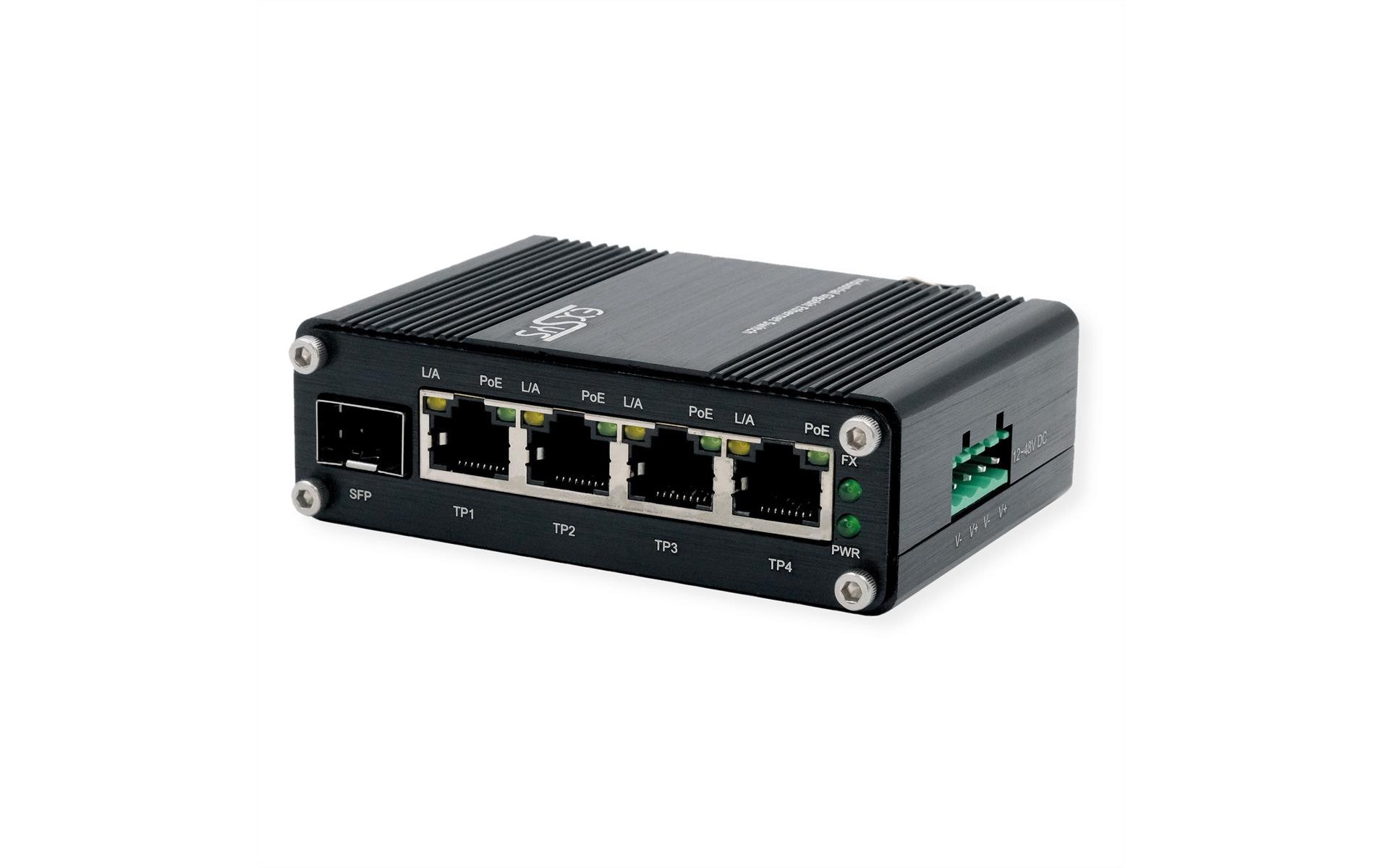 PoE+ Switch EX-62020POE-SFP 5 Port<br>5-Port Mini Gigabit Ethernet PoE+ Switch