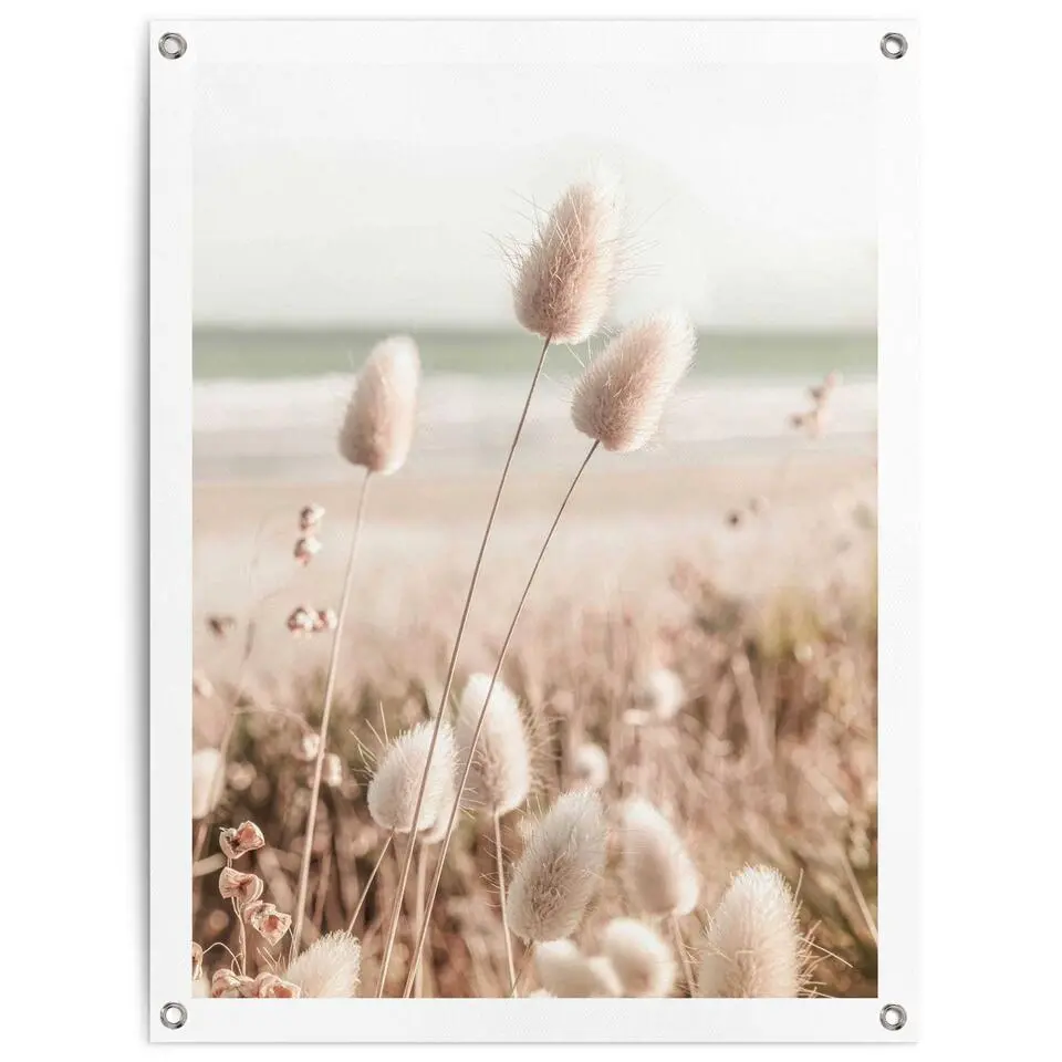 Tuinposter Grasses - 80x60cm - Beige
