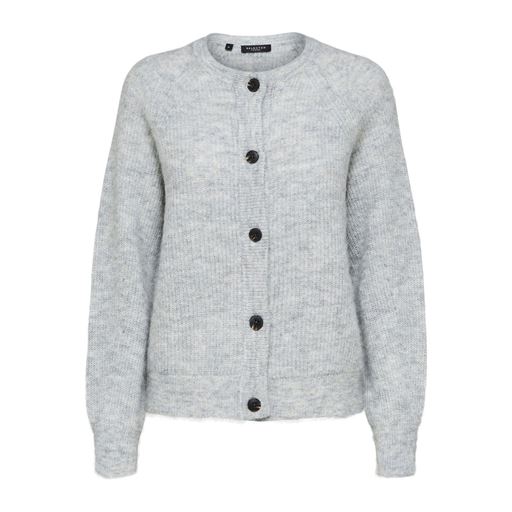 Selected Femme Lulu Cardigan, Light Grey Melange, M