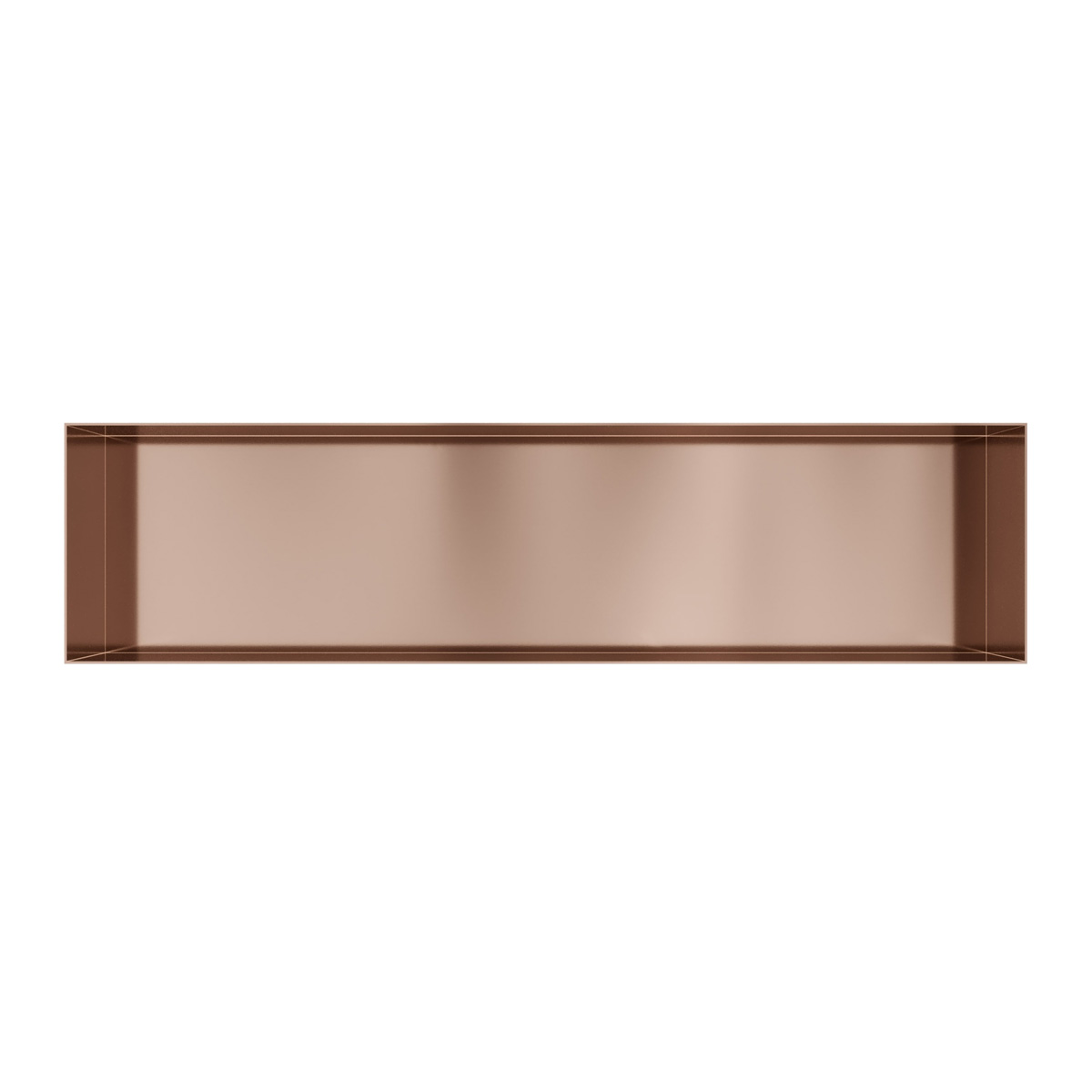 Hotbath &More frameless inbouwnis 30x120x10cm geborsteld koper PVD