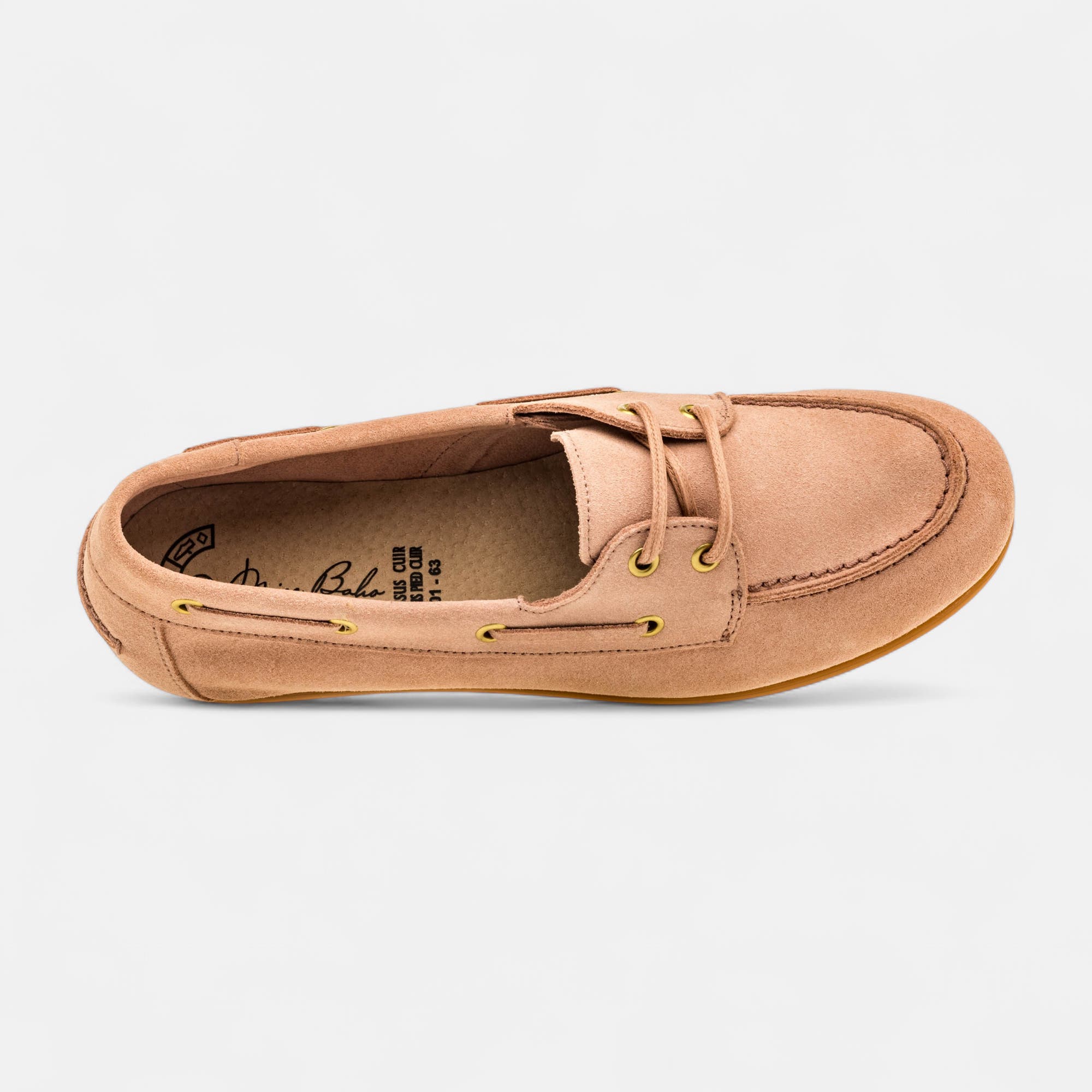 Mocassins Femme en cuir rose