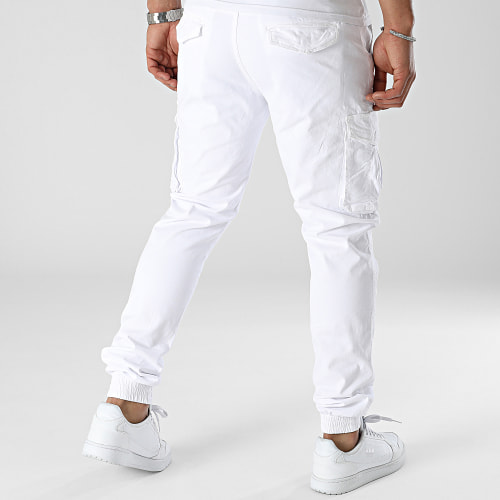 Pantalon Cargo XQ05 Blanc