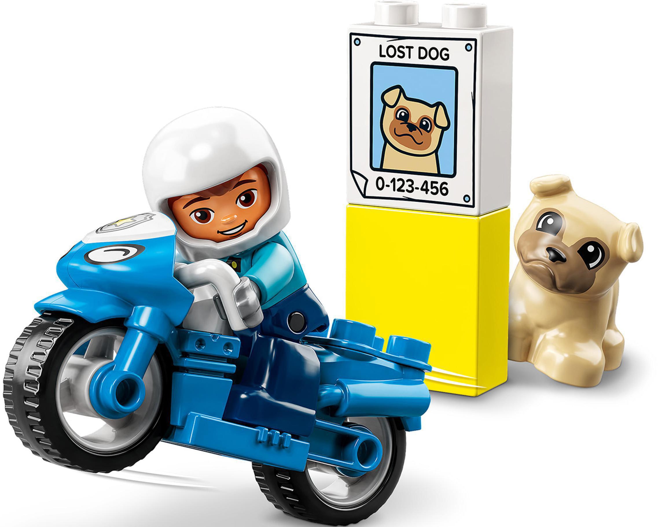 LEGO® Konstruktionsspielsteine »Polizeimotorrad (10967), LEGO® DUPLO« Made in Europe