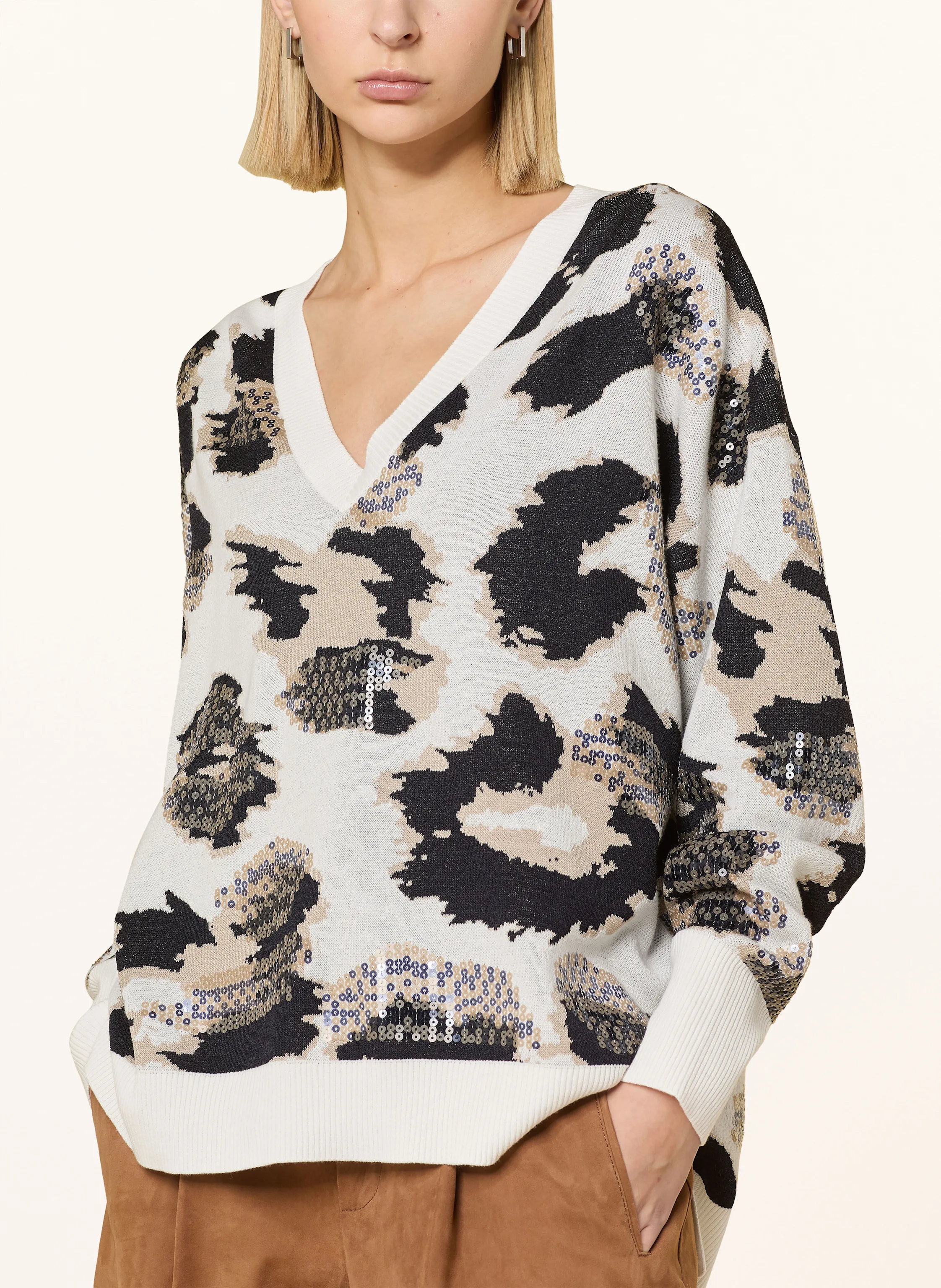 SPORTALM Pullover mit Pailletten