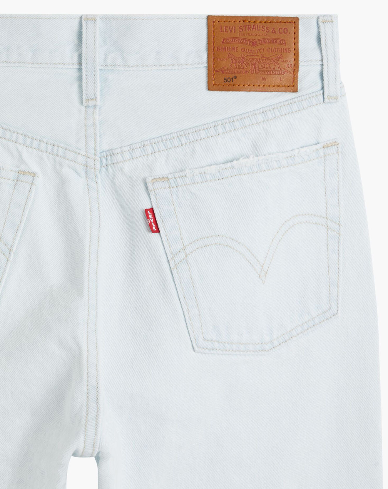 Levi's® Jean 501 Crop taille haute bleu clair