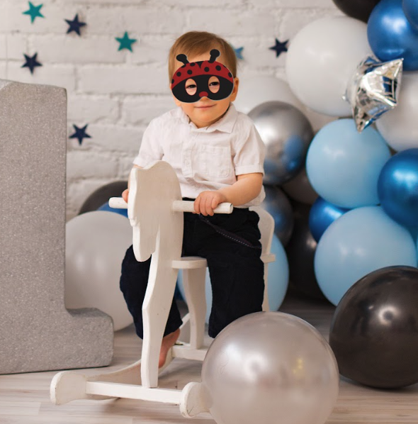 (10er Set) Papier Masken DIY Kinder Party Verkleidung Halbmasken Geburtstag Foto Requisite Masken - Insekten