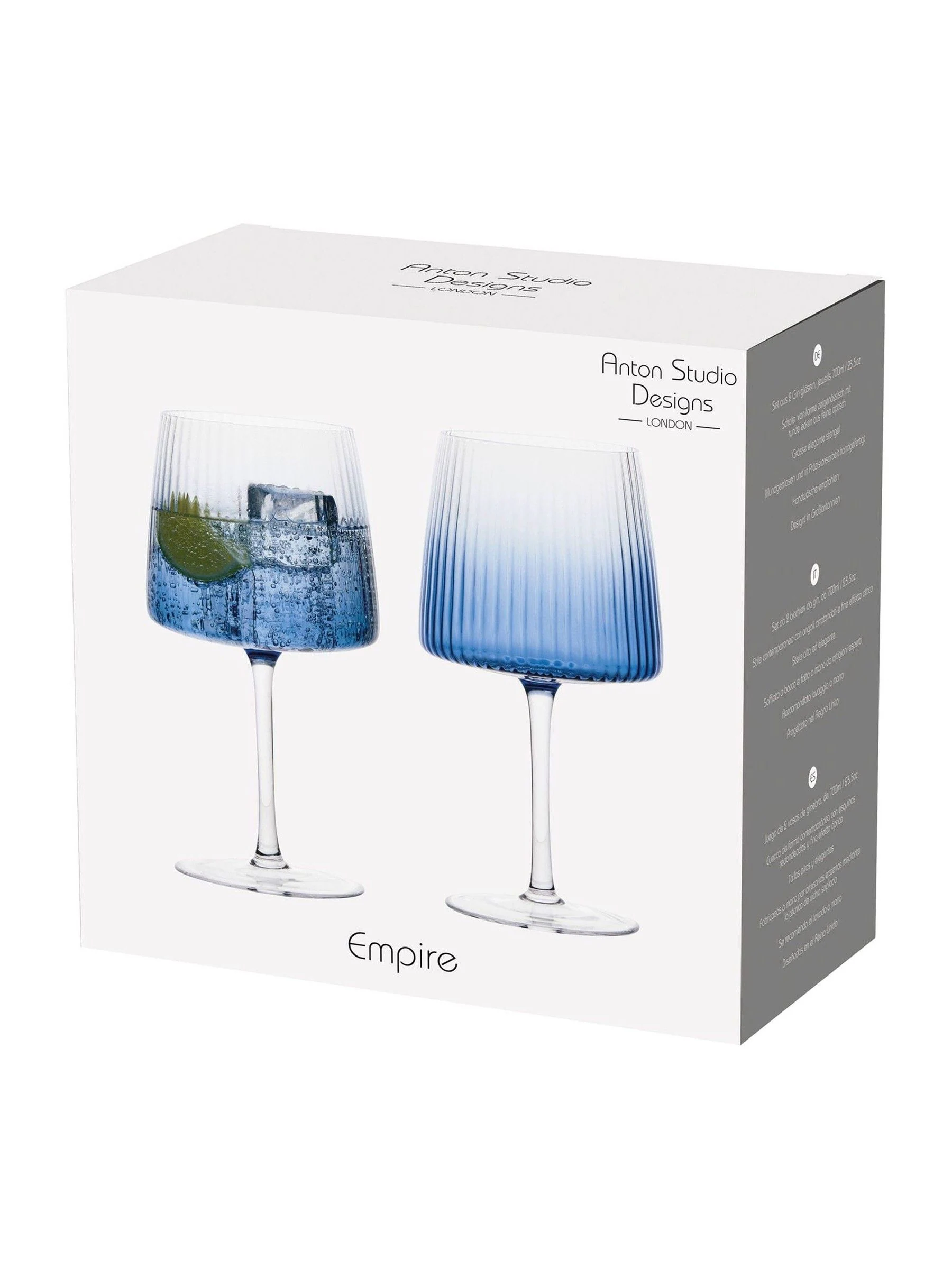 Anton Studio Designs Set van 2 Empire Gin-glazen