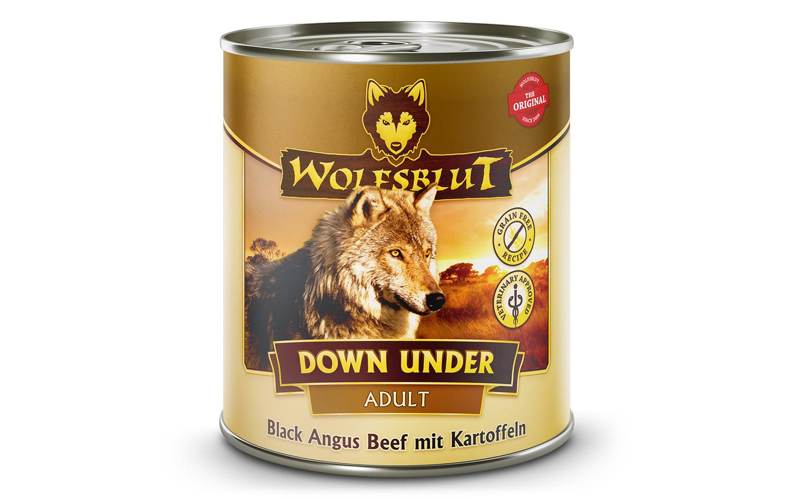 Nassfutter Dog Down Under, 800 gAlleinfuttermittel für ausgewachsene Hunde