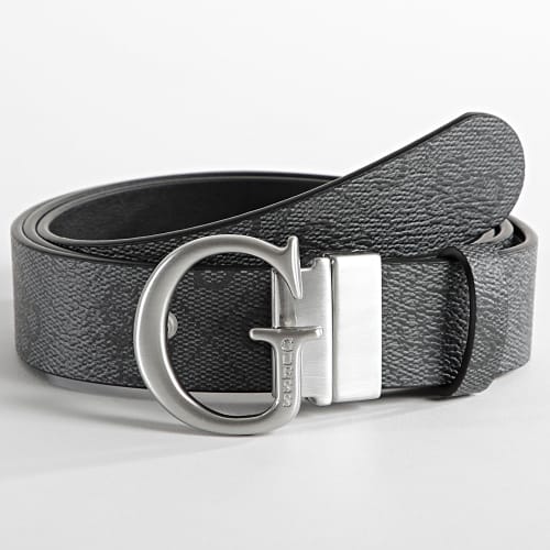 Ceinture Réversible BM7550 Noir Gris Anthracite