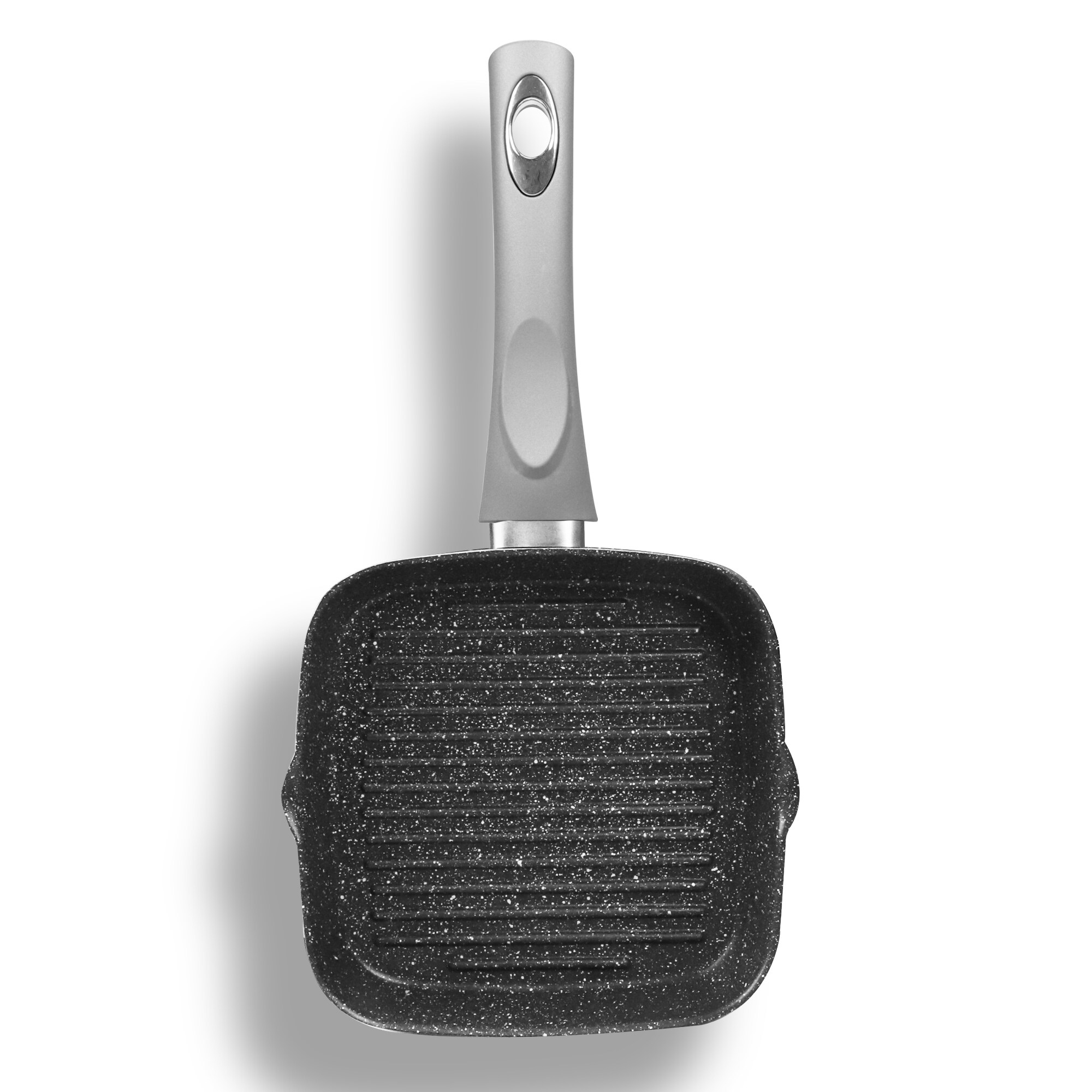 STONELINE® Gourmundo Grillpfanne 16 x 16 cm, mit 2 Ausgüssen