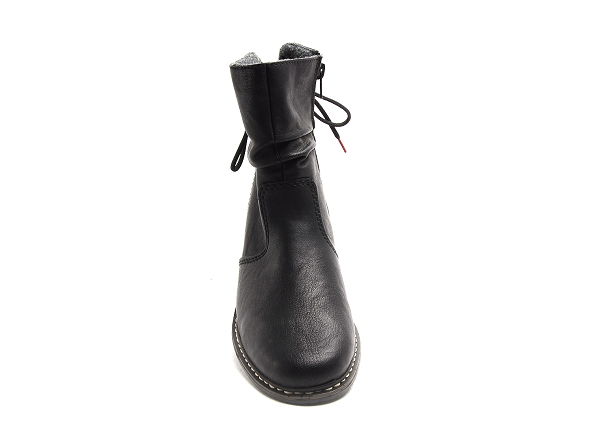Rieker boots bottine plates femme z49l1 noir