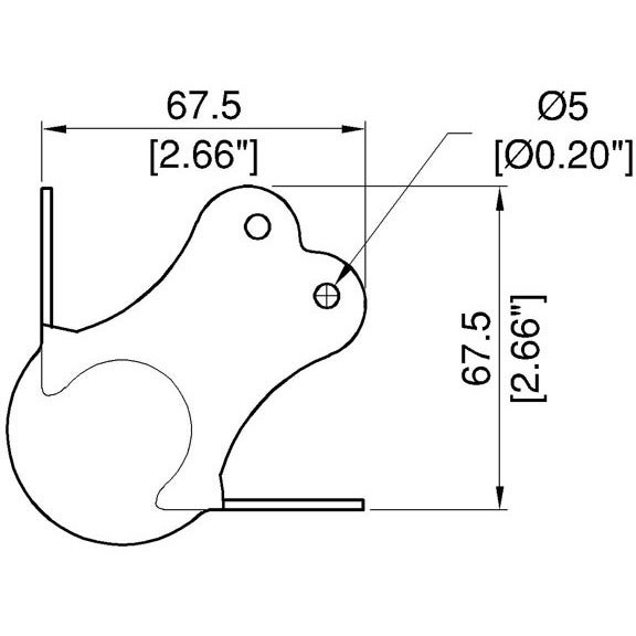 Penn Elcom C1377/30z grote balhoek 1.8mm R5 met 30/30 verzet