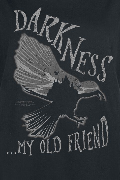 Darkness... My old friend | Wednesday T-Shirt Manches courtes