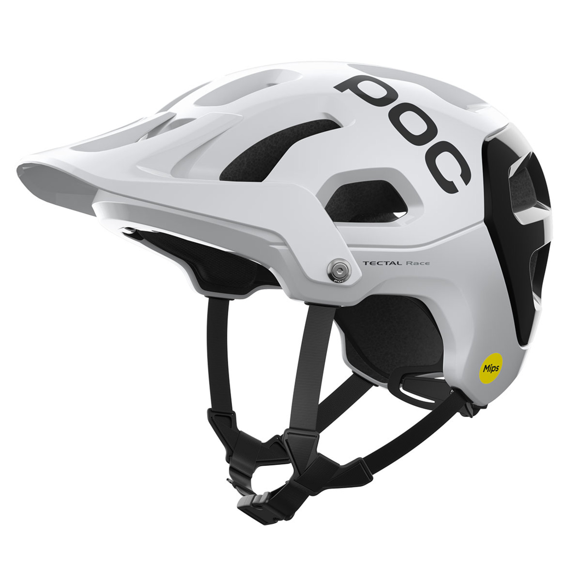 POC Tectal Race MIPS MTB Fietshelm Wit/Zwart