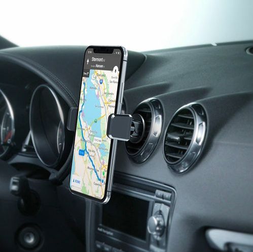 Celly - Air Vent 360 - Smartphone Houder - Zwart - Rubberen Armen