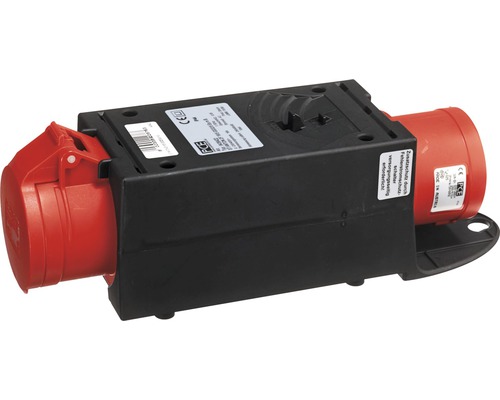 CEE-adapter verloopstekker PCE 32A/16A IP44 5-polig zwart/rood