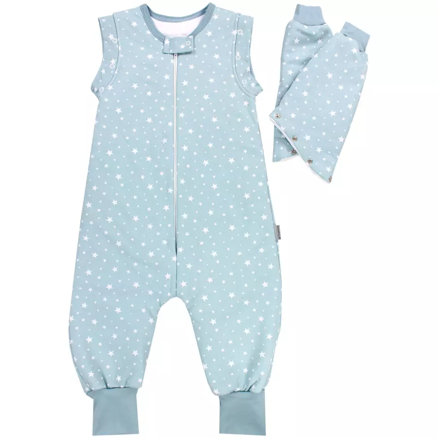TupTam Baby Schlafsack mit Beinen und Ärmel Winter hellgrün