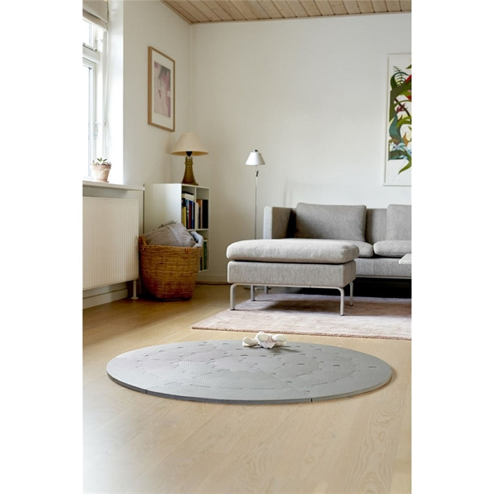 RoundAbout Rundt Skulgulv Grey - BabyDan