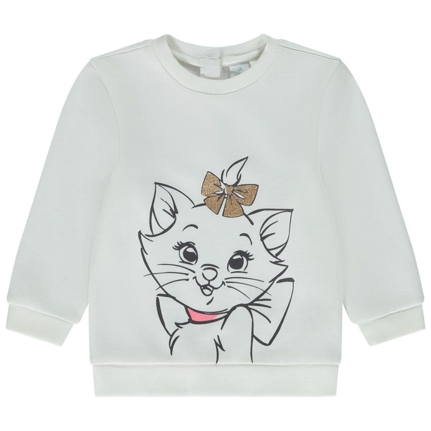 Sweat en molleton print Marie Disney pour bébé fille