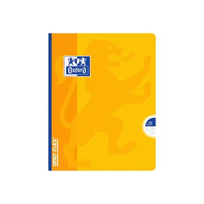 Oxford Openflex - Cahier polypro broché 17 x 22 cm - 192 pages - grands carreaux (Seyes) - disponible dans différentes couleurs